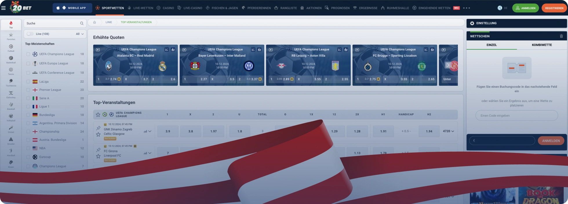 20Bet Wettseite